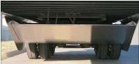 The AirWedge is designed to force air under the trailer axles and out the back closer to the road. Photo courtesy of Airman Inc.