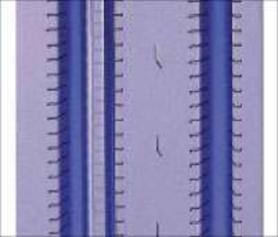 Many sipes like this R287 steer radial are built with club-shaped ends to help combat tearing by small stones and gravel.