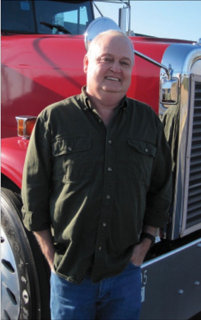Last year, Dart Transit contractor Gerald Clouse netted $40,000 driving this 2003 Freightliner Classic and hauling dry freight nationwide.