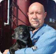 Mike Crawford was hospitalized in December with H1N1 flu at Sarah Bush Lincoln Health Center in Mattoon, Ill. Hospital security guard Carl Daniels took care of Crawford’s trucking companion Fred (pictured here) while he recovered. For that kindness and the superb care he received, Crawford says, “God sent me to the right place.”