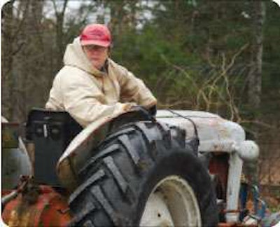 Phyllis Crawford got her CDL in the late 1990s and for a short time drove team with her husband before deciding she was more at home caring for animals on their farm.