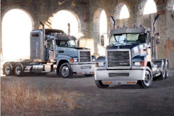 The Mack Pinnacle Rawhide with set-forward axle.