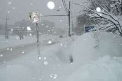 Snowstorm on Highway 3 in Pennsylvania. (Photo John Baxter)