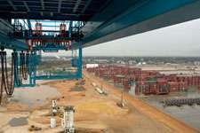 Containers at Mobile, Ala., terminal. (Photo Todd Dills)