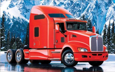 This T660 is equipped with the 86-inch sleeper.