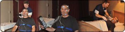 A doctor and technician with Sleep Pointe demonstrate procedures for sleep apnea tests at Prime Inc.’s sleep lab facility at its Springfield, Mo., headquarters.
