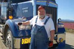 George Spears on the Alaska Haul Road. (Photo Max Heine)