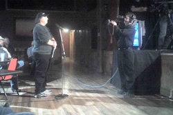 Allen Smith, during the taping of a Dan Rather Reports trucking-driver-training roundtable in 2009