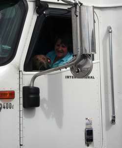 Cathy Barber with Jackson