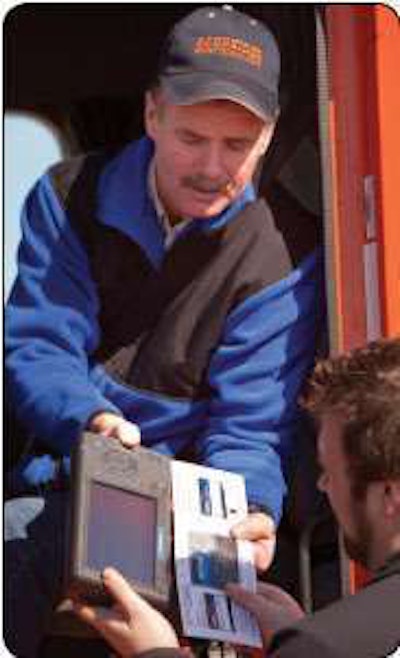 Schneider National, the nation’s largest truckload carrier, uses the Qualcomm MC200 for electronic logging and other purposes.