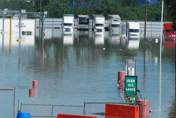 Nashville TravelCenters of America flooded