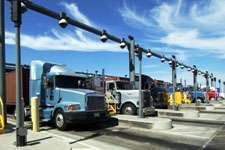 Trucks At Port Of Los Angeles