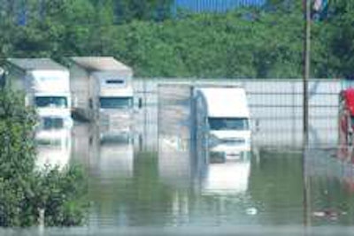 Trucks parked at Nashville TA. (Photo Todd Dills)