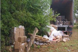 Dallas police say this cargo heist was foiled in 2008 when a patrol officer spotted the stolen trailer in a field.
