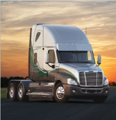 The customization the Chrome Shop Mafia did on this 2010 Cascadia shows the truck can be designed for both aerodynamics and “turning heads,” says Jamie Heck, Freightliner marketing segment manager.