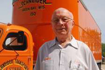 Julius Borley drove the company's first interstate load in 1958. (Photo Todd Dills)