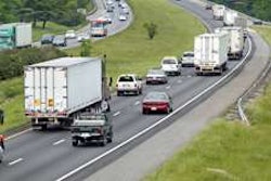A report said 50 percent more trucks will be needed to haul freight in 20 years. (Courtesy of Virginia Department of Transportation)