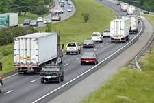 A report said 50 percent more trucks will be needed to haul freight in 20 years. (Courtesy of Virginia Department of Transportation)