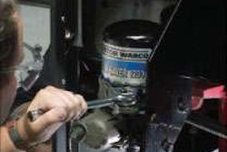 Regular servicing of the air dryer can help prevent leaks by keeping the various system valves in good condition.