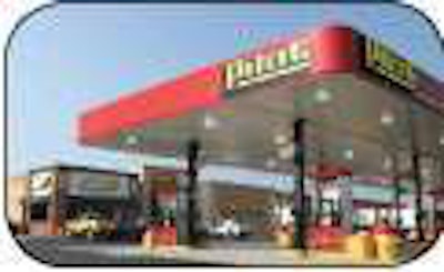 Pilot and Flying J brands will start appearing on signage at interstate travel center locations of the recently merged companies.