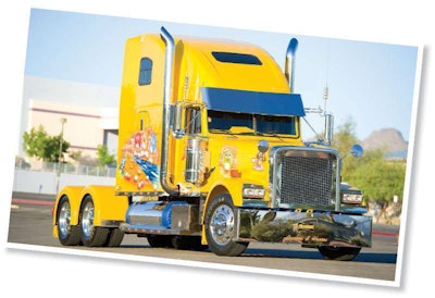 It’s hard to miss Michael Most’s Legends & Heroes, a 1998 Freightliner Classic, when he’s hauling tropical fish for Pet Smart. His truck won Best of Show – Working Bobtail.