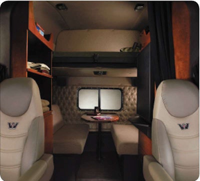 The 18-inch gap between the front seats, as well as the flat floor transition, provide easy access to the Stratosphere Sleeper.