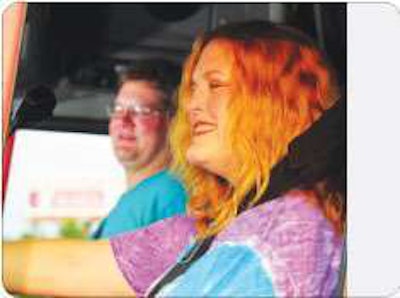 Good communication does a lot to help a relationship, says Kiersten Coleman, who has driven team seven years with her husband William. “It gets tough being in a box together 24-7,” she says.