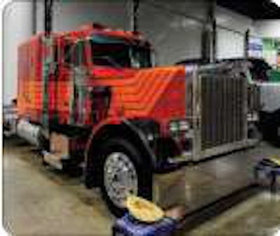 In 2009, Joplin Peterbilt restored Old No. 7, painting the truck, updating its suspension and frame rails and “giving me a little better ride,” DeSantis says.