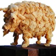 Pork Rind sculpture by Stuart L. Wagner