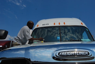 Western Express driver Derek Dorsey, on Monteagle Mountain, I-24