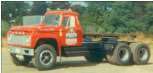 Davis became an owner-operator in 1967 when he bought this new Ford F1000. Lacking a bunk, he slept on the seat.