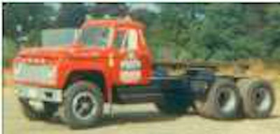 Davis became an owner-operator in 1967 when he bought this new Ford F1000. Lacking a bunk, he slept on the seat.