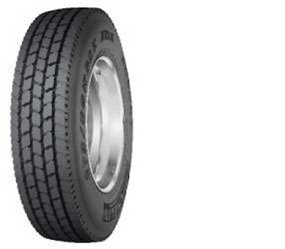 The Michelin XDA Energy is sized as 275/80R22.5. The tire weighs 124 pounds and has compounds engineered for fuel efficiency.