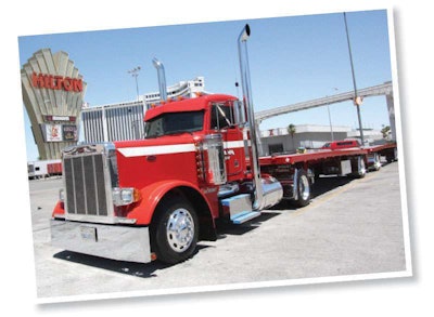 John Silva of Chowchilla, Calif., won Best of Show Working Combo with his immaculately detailed 2000 Peterbilt 379/1974 Utility flatbed.