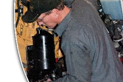 One advantage of using synthetic oil is the reduced downtime that comes with having extended drain periods.