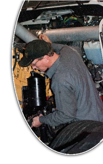 One advantage of using synthetic oil is the reduced downtime that comes with having extended drain periods.