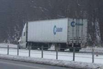 Truckers and other motorists are advised to stay off Midwest highways because of snowstorm. (Photo John Baxter)