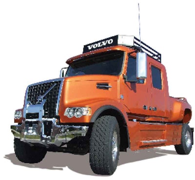 This customized VHD is powered by a 2010 500-hp Volvo D13 and features an I-Shift transmission.