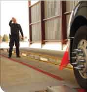 Tennessee Highway Patrol Trooper Paul Penley demonstrates new inspection technologies at scales on I-81. For more on what the new technologies, see the Jan. 31 entry on the Channel 19 blog and video posted to the “Overdrive videos” queue at OverdriveOnline.com.