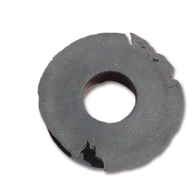 Cracks or broken pieces indicate a gladhand seal replacement is needed.