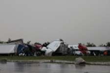Damaged Flying J truck stop in Joplin, Mo. (Photo Eric Bruner)