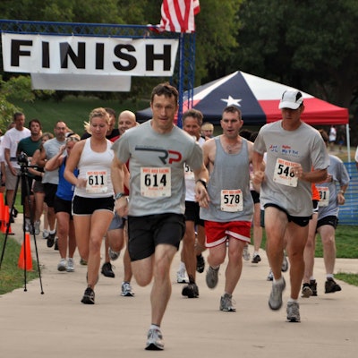 Truckers and others race during the 2010 event.