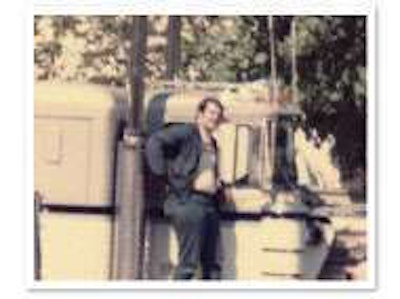 Owner-operator Bob Ciaccia, 21 in this 1974 photo, had paid $31,000 for his new Kenworth two years earlier.