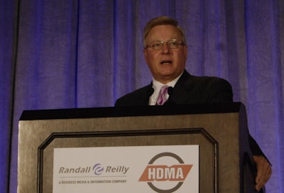 Navistar Senior VP Jim Hebe spoke of the increasing power and importance of carrier-based operations Thursday at the Commercial Vehicle Outlook Conference. Hebe also spoke some of coming changes in engine technology, including the rise of natural gas engines and smaller truck models.