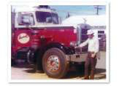 Owner-operator John Stewart of Visalia, Calif., drove this Peterbilt from 1970 to 1974. He’s still trucking today.