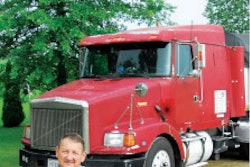 OWNER OPERATOR OF THE MONTH --Richard Channing purchased this 1989 White GMC powered by a Caterpillar 3406 in 1999. He has been driving the tractor five days a week since then.