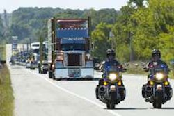 World's Largest Truck Convoy for Special Olympics rolls near Joplin, Mo. (Photo Bruce W. Smith)