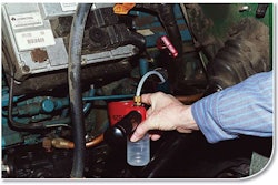 Any drain extension beyond factory- recommended intervals should be made only when oil samples are analyzed and properly interpreted, and when there is little or no variation in the truck’s operation.