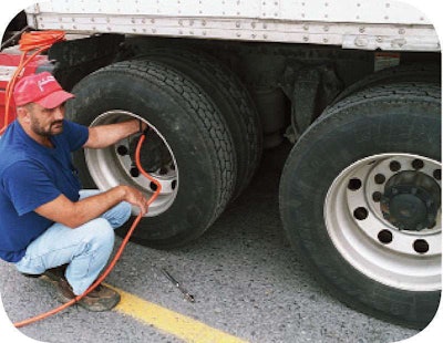 Checking tire pressures with a good gauge will head off citations for low inflation pressure as well as prevent many types of tire damage that net citations.