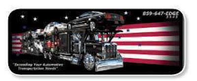 Above: The website for Edge Auto Transportation, edgeautotransport.com, draws five to 10 requests weekly for cars to be moved.